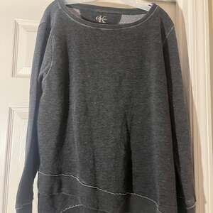 Calvin Klein Grey  Fleece Crewneck Sweatshirt